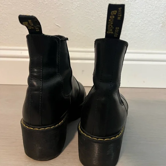 ROMETTY WYOMING LEATHER PLATFORM CHELSEA BOOTS - Picture 5 of 12